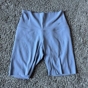 Nike Women's Light Blue Bike Shorts